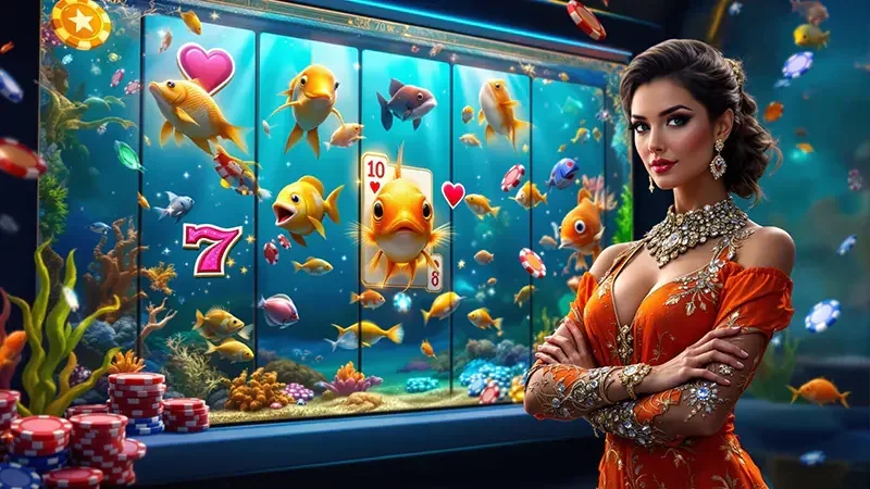 Tampilan permainan slot MPO500 dengan reel dan simbol berwarna